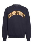 Deacon Sweatshirt Tops Sweatshirts & Hoodies Sweatshirts Navy Les Deux