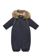 Twill Nylon Baby Suit Outerwear Coveralls Snow-ski Coveralls & Sets Navy Mikk-line
