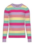 Kogkarol L/S O-Neck Knt Tops T-shirts Long-sleeved T-Skjorte Multi/patterned Kids Only