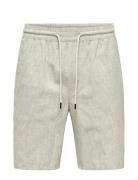 Onslinus 0136 Cot Lin Shorts Bottoms Shorts Casual Beige ONLY & SONS