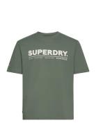 Utility Sport Logo Loose Tee Sport T-Kortærmet Skjorte Green Superdry Sport