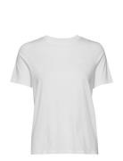 Mia T-Shirt Tops T-shirts & Tops Short-sleeved White Double A By Wood Wood