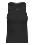 Tjw Essential Rib Tank Tops T-shirts & Tops Sleeveless Black Tommy Jeans