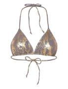 San Marino Top Swimwear Bikinis Bikini Tops Triangle Bikinitops Gold Missya