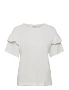 Slfrylie Ss Florence Tee M Noos Tops T-shirts & Tops Short-sleeved White Selected Femme