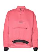 Terrex Hike 1/2 Zip Fleece Sport Sweatshirts & Hoodies Fleeces & Midlayers Pink Adidas Terrex