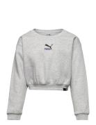 Classics Grl Crew Fl G Sport Sweatshirts & Hoodies Sweatshirts Grey PUMA