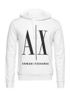 Sweatshirt Tops Sweatshirts & Hoodies Hoodies Multi/patterned Armani Exchange