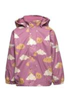 Rainjacket Pu Fleece Lining Outerwear Rainwear Jackets Multi/patterned Lindex