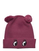 Knitted Beanie Animal Pompom Accessories Headwear Hats Beanie Pink Lindex
