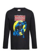 Top Ls Black Panther Tops T-shirts Long-sleeved T-Skjorte Black Lindex