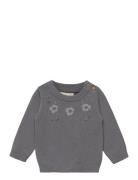 Nbfedel Ls Knit Au Lil Tops T-shirts Long-sleeved T-Skjorte Grey Lil'Atelier