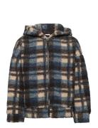 Sweatshirt Pile Jacket Aop Tops Sweatshirts & Hoodies Hoodies Multi/patterned Lindex