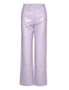 Rotie Pants Bottoms Trousers Leather Leggings-Bukser Purple ROTATE Birger Christensen