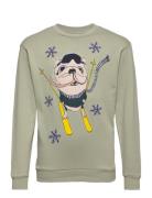 Sgbaptiste Snowdog Sweatshirt X-Mas Tops Sweatshirts & Hoodies Sweatshirts Green Soft Gallery