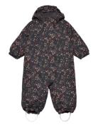 Coverall W. 2 Zip- Aop Outerwear Coveralls Snow-ski Coveralls & Sets Multi/patterned Color Kids