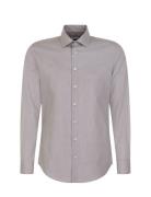 Cityhemden 1/1 Arm Tops Shirts Business Grey Seidensticker