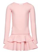 Frilla Dress Dresses & Skirts Dresses Casual Dresses Long-sleeved Casual Dresses Pink Gugguu