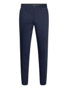 Technical Stretch Pants - Combi Sui Bottoms Trousers Formal Navy Lindbergh Black