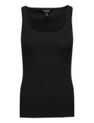 Stretch Cotton Tank Top Tops T-shirts & Tops Sleeveless Black Lauren Ralph Lauren