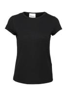 16 The Modal Tee Tops T-shirts & Tops Short-sleeved Black My Essential Wardrobe