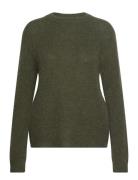 Sltuesday Raglan Pullover Ls Tops Knitwear Jumpers Green Soaked In Luxury