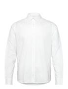 Jamie Cotton Linen Shirt Ls Tops Shirts Casual White Clean Cut Copenhagen