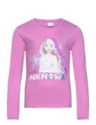 Long-Sleeved T-Shirt Tops T-shirts Long-sleeved T-Skjorte Pink Frost