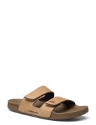 Rivi Leather Double Adjust Rf Shoes Summer Shoes Sandals Brown Quiksilver