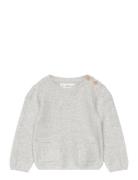 Knit Pockets Sweater Tops Knitwear Pullovers Grey Mango