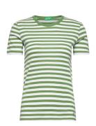 T-Shirt Tops T-shirts & Tops Short-sleeved Green United Colors Of Benetton