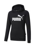 Ess Logo Hoodie Fl G Sport Sweatshirts & Hoodies Hoodies Black PUMA