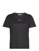 Micro Logo T-Shirt Tops T-shirts & Tops Short-sleeved Black Calvin Klein
