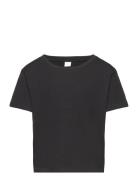 Top Rosie Basic Tops T-Kortærmet Skjorte Black Lindex