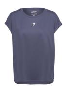 Women Loose Fit T-Shirt Sport T-shirts & Tops Short-sleeved Navy ZEBDIA