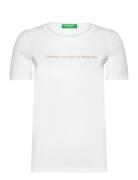 T-Shirt Tops T-shirts & Tops Short-sleeved White United Colors Of Benetton