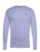 Uspa T-Shirt Ls Brolin Men Tops T-Langærmet Skjorte Blue U.S. Polo Assn.