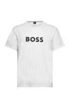 T-Shirt Rn Tops T-Kortærmet Skjorte White BOSS
