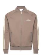 Sterling Track Jacket Tops Sweatshirts & Hoodies Sweatshirts Brown Les Deux