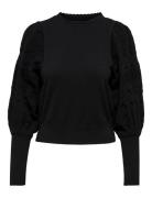 Onlmelita L/S O-Neck Pullover Knt Noos Tops Knitwear Jumpers Black ONLY