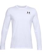 Ua Sportstyle Left Chest Ls Sport T-Langærmet Skjorte White Under Armour