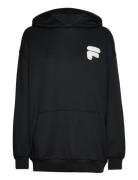 Catanzaro Elongated Hoody Sport Sweatshirts & Hoodies Hoodies Black FILA