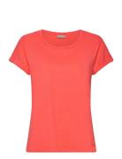 Frdalia Tee 1 Tops T-shirts & Tops Short-sleeved Coral Fransa