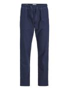 Jpstkane Jjsummer Linenblend Jog Sn Jnr Bottoms Sweatpants Navy Jack & J S