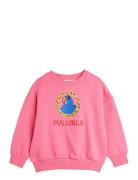 Parrot Emb Sweatshirt Tops Sweatshirts & Hoodies Sweatshirts Pink Mini Rodini