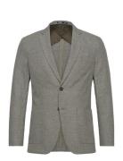Slhslim-Bath Linen Blz Suits & Blazers Blazers Single Breasted Blazers Grey Selected Homme
