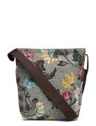 Small Shoulder Bag Grey Flower Linen Bags Small Shoulder Bags-crossbody Bags Multi/patterned Ceannis