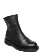 Solid W Shoes Boots Ankle Boots Ankle Boots Flat Heel Black Sneaky Steve