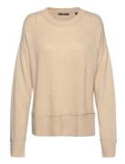 Knitted Wool Blend Jumper Tops Knitwear Jumpers Beige Esprit Collection