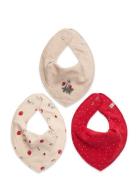 Bandana Bib Girl -Aop  Baby & Maternity Care & Hygiene Dry Bibs Red Pippi